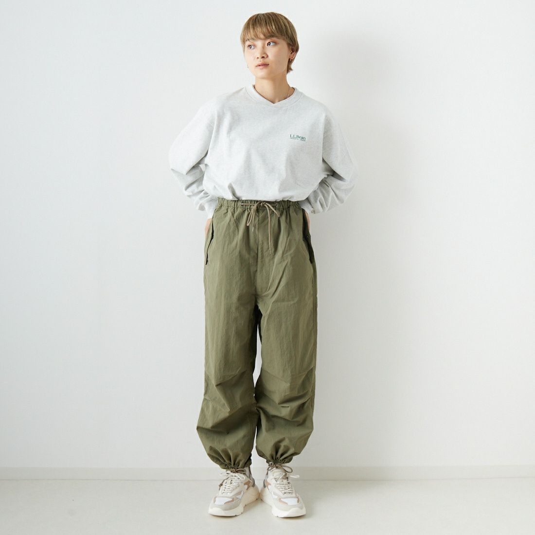 ALLUMER [アリュメール] ミリタリーパラシュートパンツ [8154661] 950 IVORY