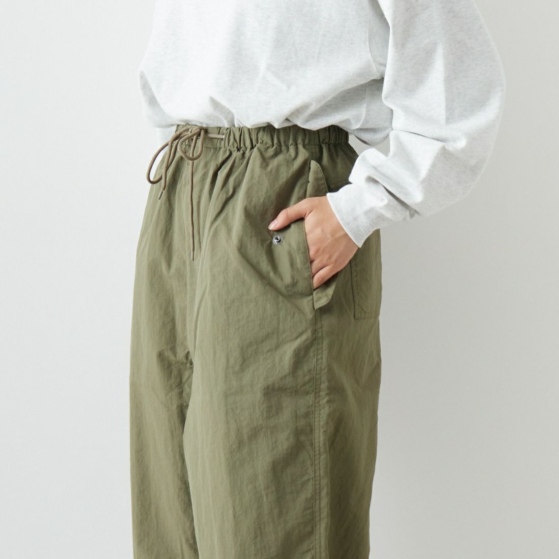 ALLUMER [アリュメール] ミリタリーパラシュートパンツ [8154661] 430 KHAKI
