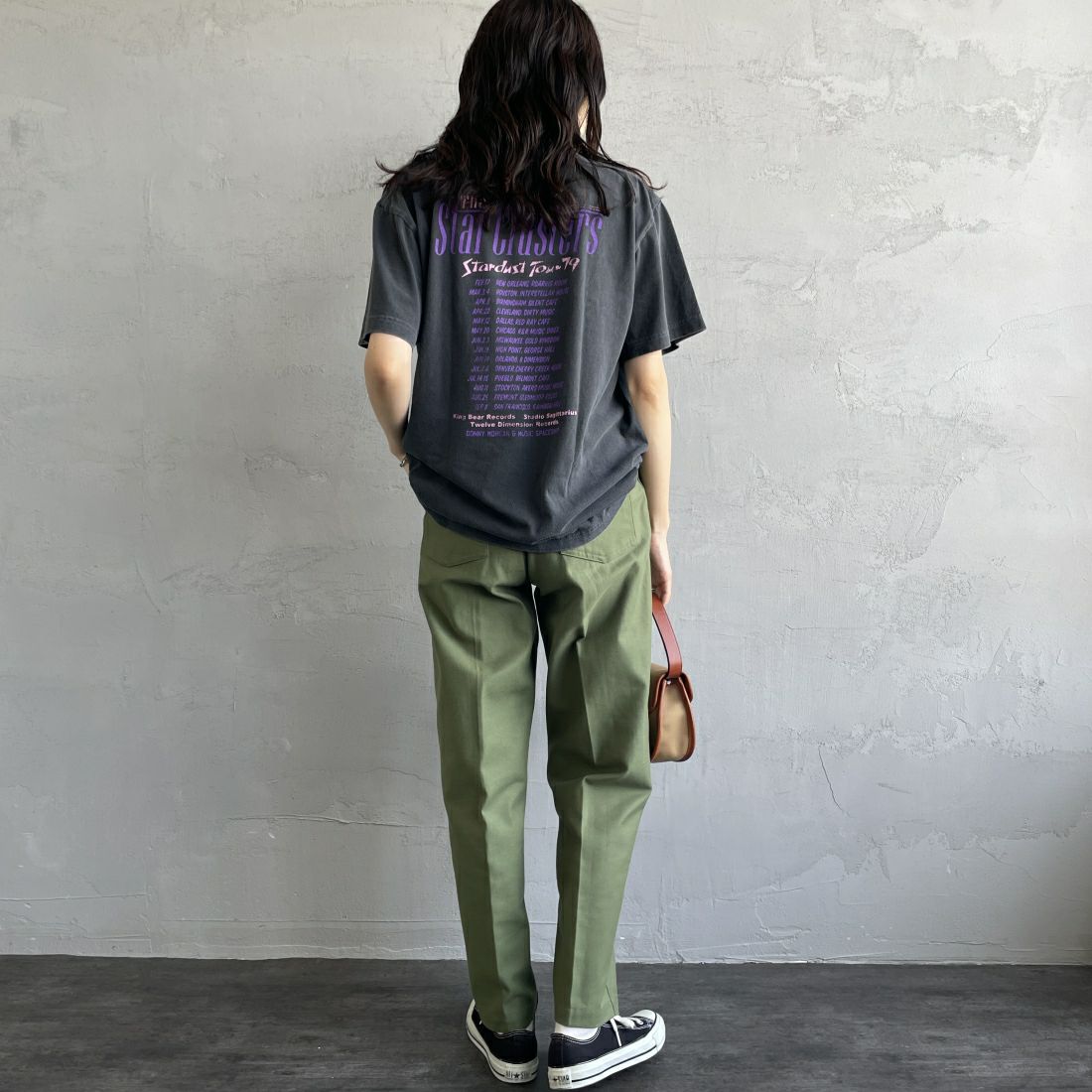 THE SHINZONE [ザ シンゾーン] ベイカーパンツ [15AMSPA18] 62 KHAKI &&モデル身長：160cm 着用サイズ：34&&