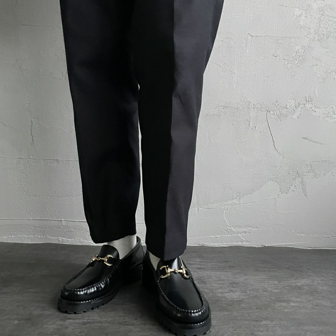 THE SHINZONE [ザ シンゾーン] ベイカーパンツ [15AMSPA18] 07 BLACK &&モデル身長：163cm 着用サイズ：32&&