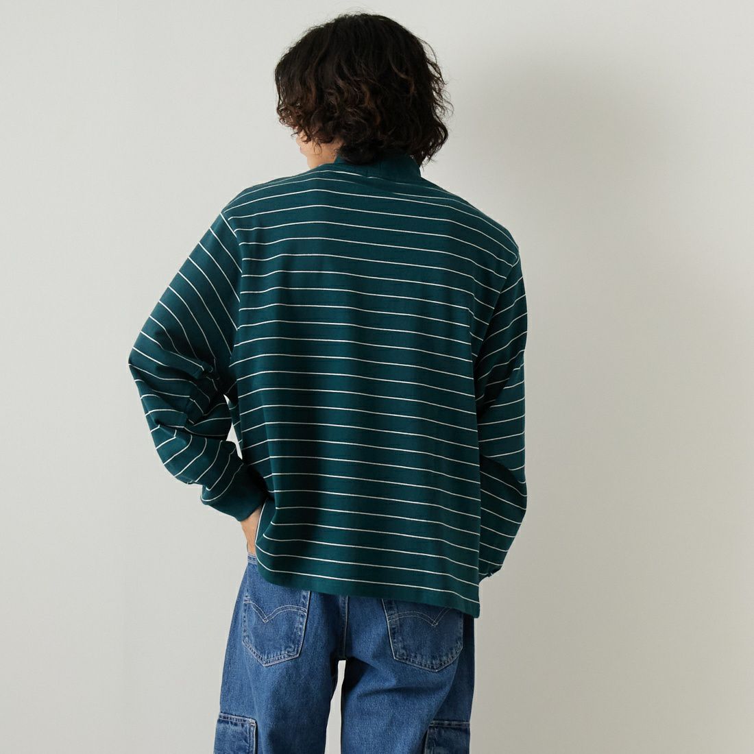 L.L.BEAN [エルエルビーン] UNION STRIPED モックネックカットソー