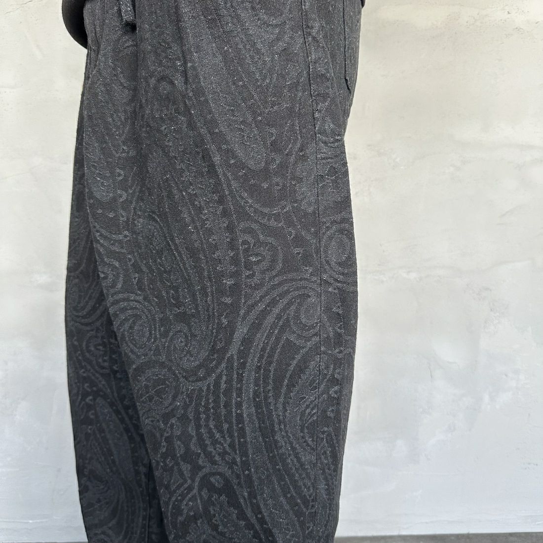 Noir Fabrik [ヌワールファブリック] ペイズリーデニムバルーンパンツ [NF-234-073] BLACK