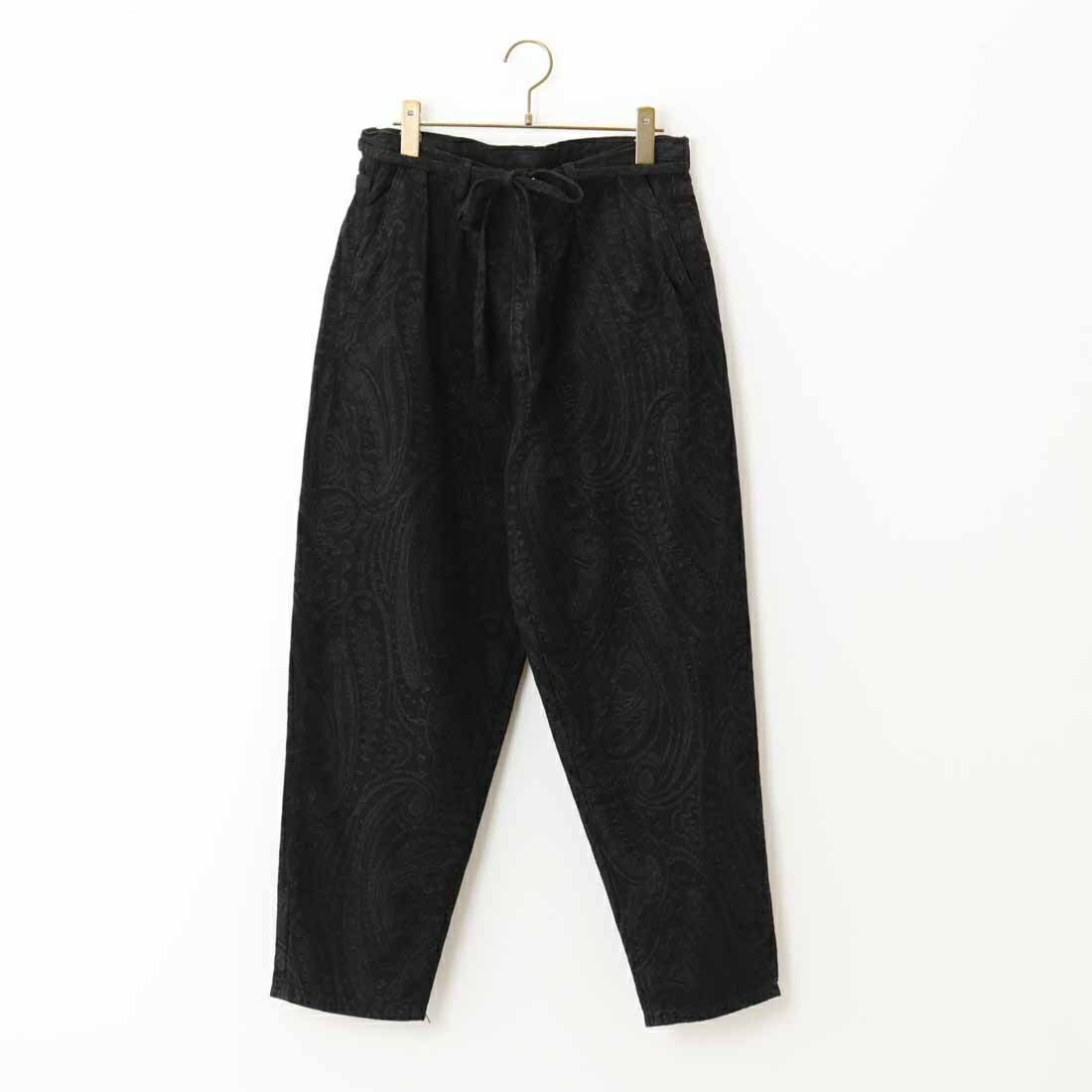 Noir Fabrik [ヌワールファブリック] ペイズリーデニムバルーンパンツ [NF-234-073] BLACK