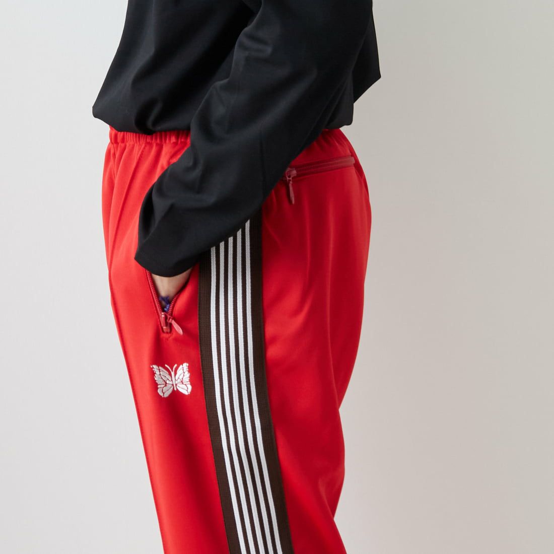 Needles [ニードルズ] 別注 ナロートラックパンツ [LQ447-JF] RED