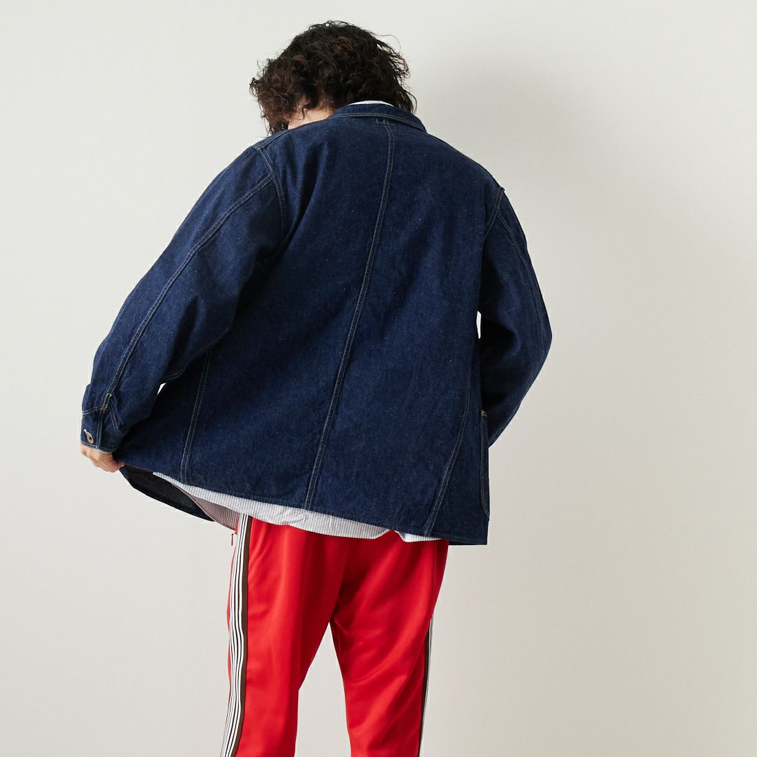 orSlow [オアスロウ] 1940S デニムカバーオール [01-6150] 81 ONEWASH &&モデル身長：182cm 着用サイズ：4&&