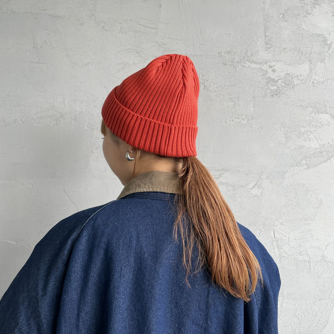 DANTON [ダントン] リブニットキャップ [DT-H0234BLG] APRICOT