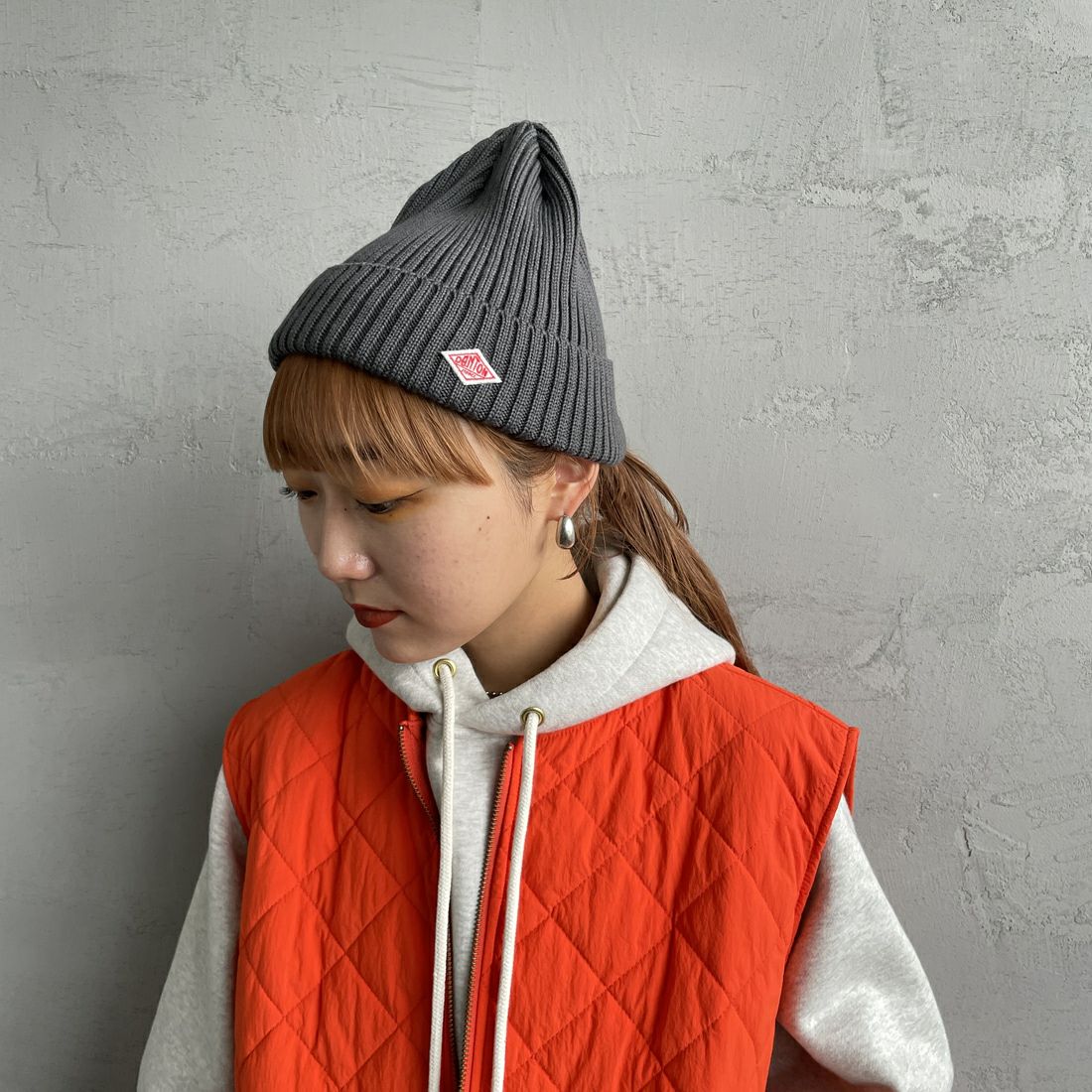 DANTON [ダントン] リブニットキャップ [DT-H0234BLG] CHARCOAL