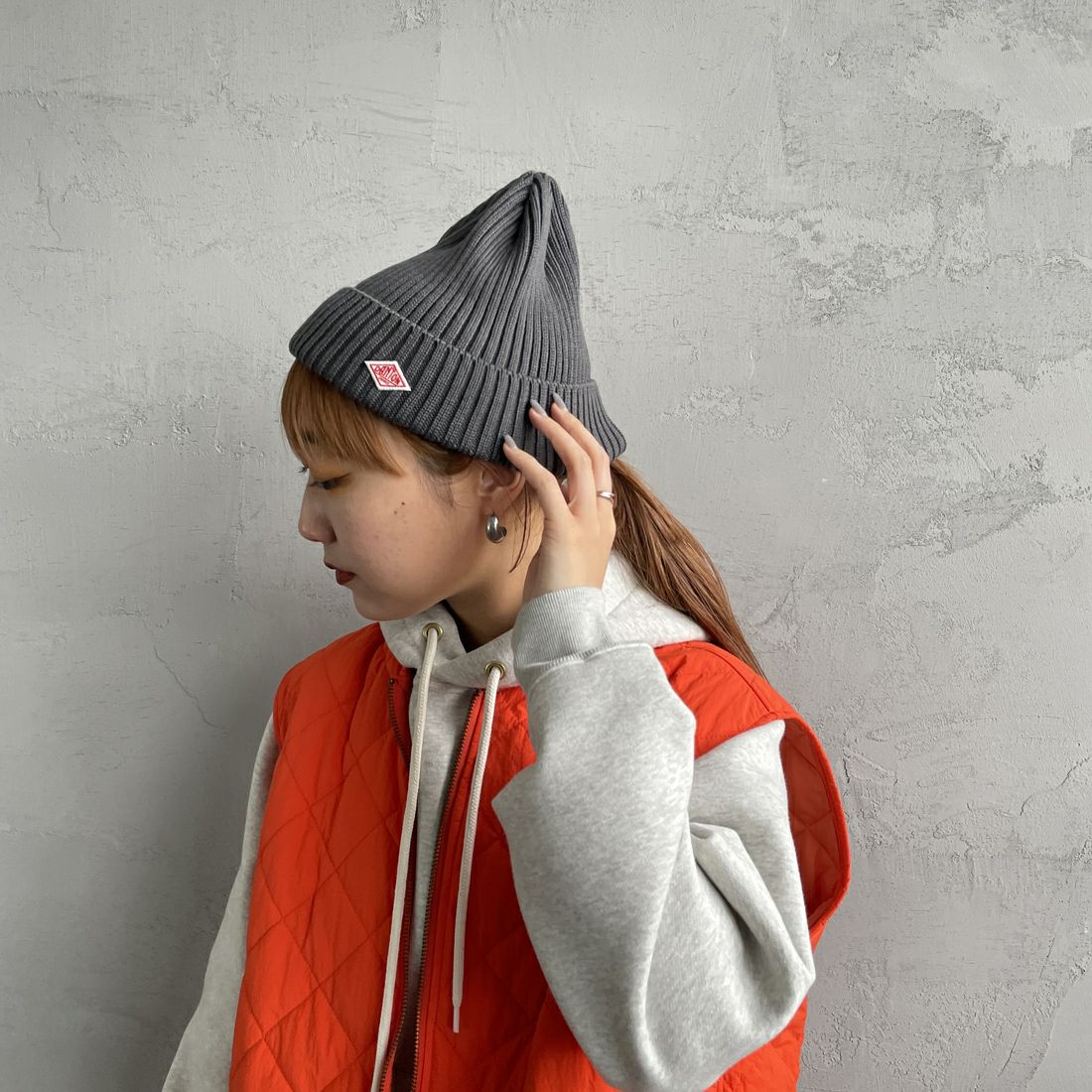 DANTON [ダントン] リブニットキャップ [DT-H0234BLG] CHARCOAL