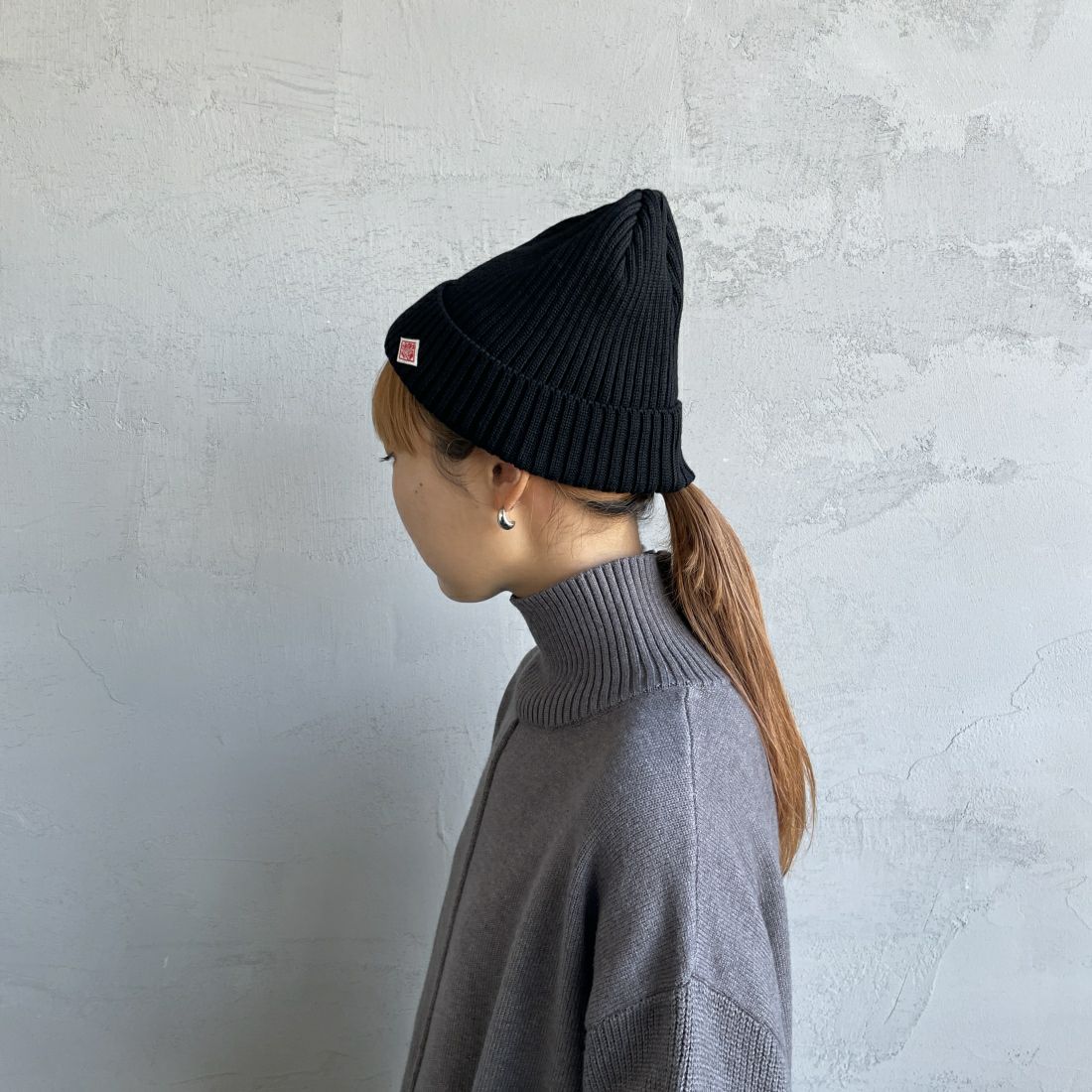 DANTON [ダントン] リブニットキャップ [DT-H0234BLG] BLACK