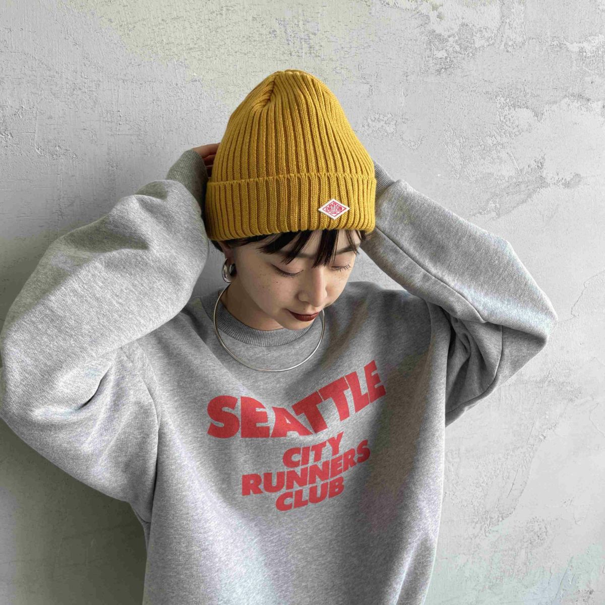 DANTON [ダントン] リブニットキャップ [DT-H0234BLG] GOLD