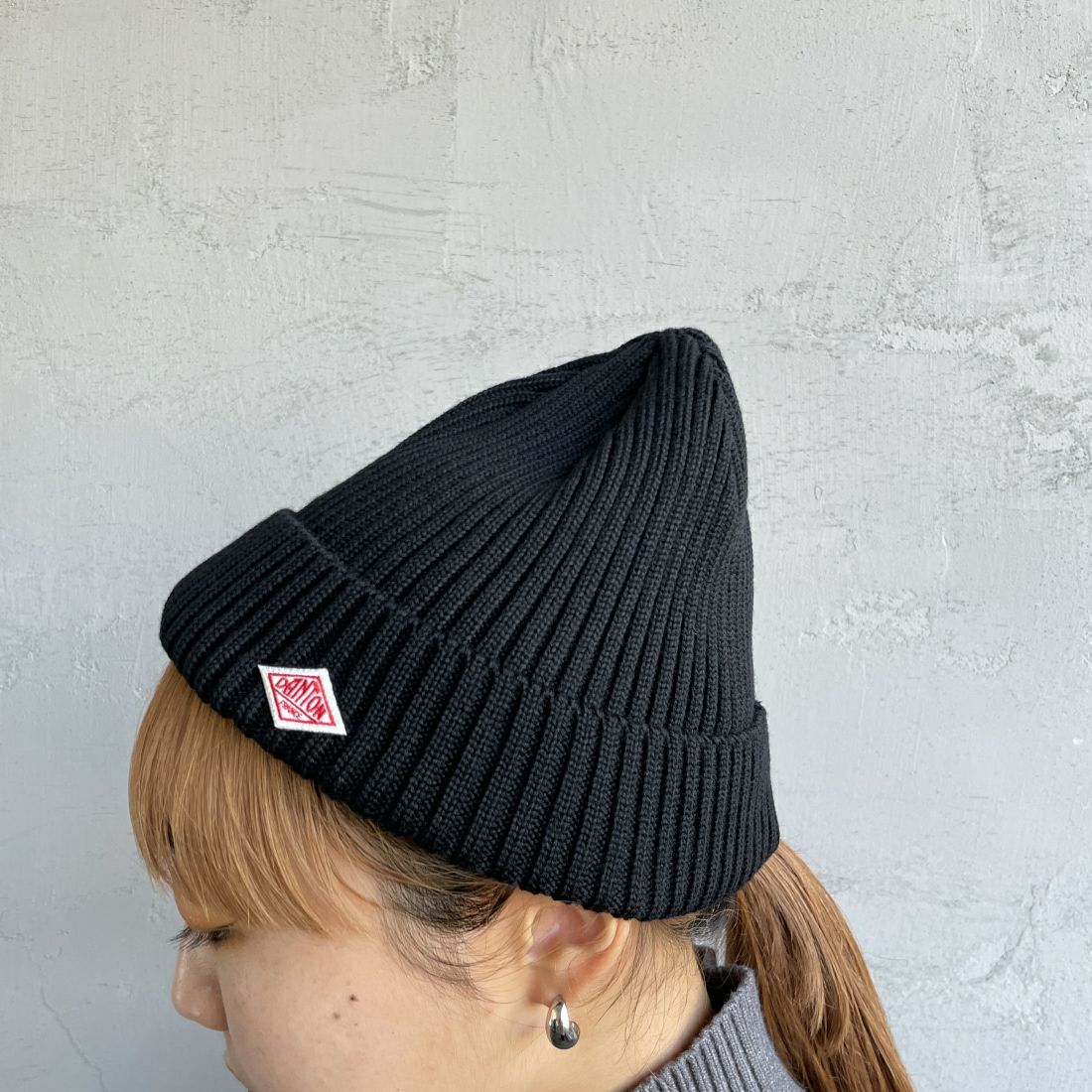 DANTON [ダントン] リブニットキャップ [DT-H0234BLG] BLACK