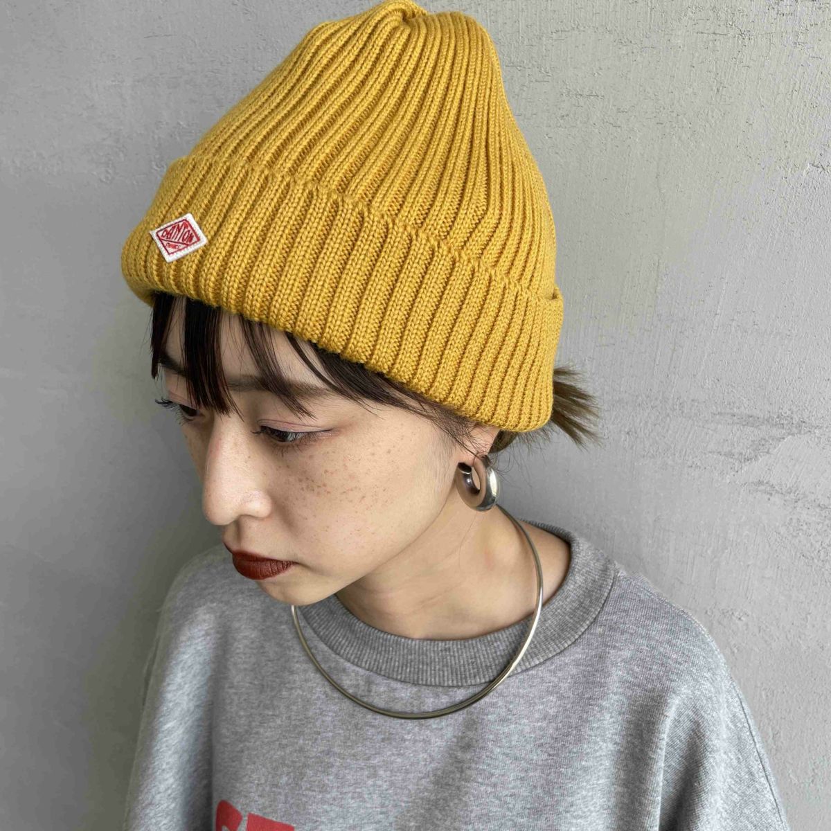 DANTON [ダントン] リブニットキャップ [DT-H0234BLG] GOLD