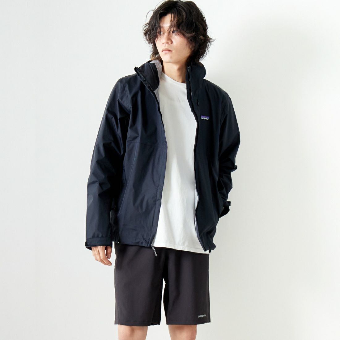 patagonia [パタゴニア] メンズ トレントシェル3L ジャケット [85241] BLK &&モデル身長：182cm 着用サイズ：M&&