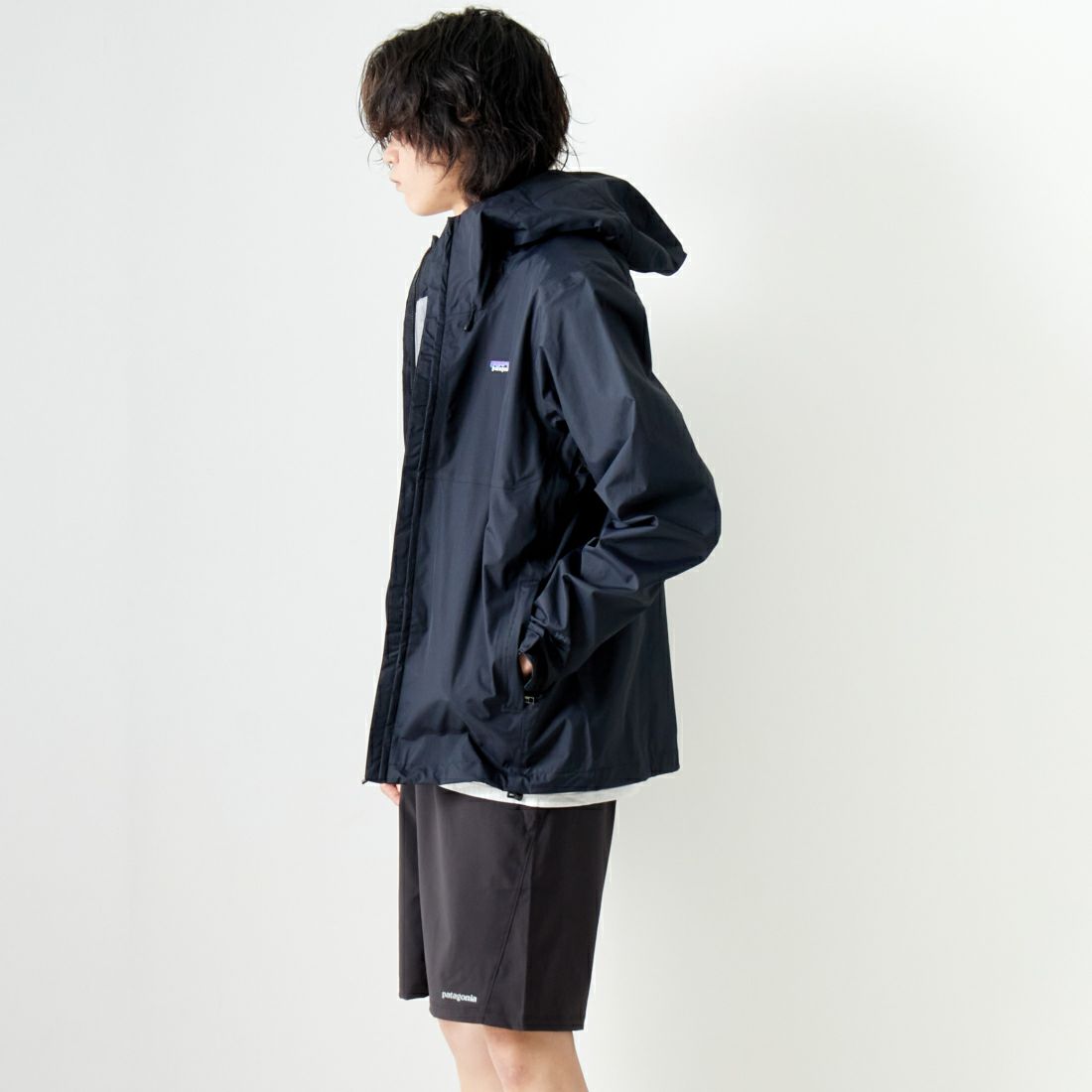 patagonia [パタゴニア] メンズ トレントシェル3L ジャケット [85241] BLK &&モデル身長：182cm 着用サイズ：M&&