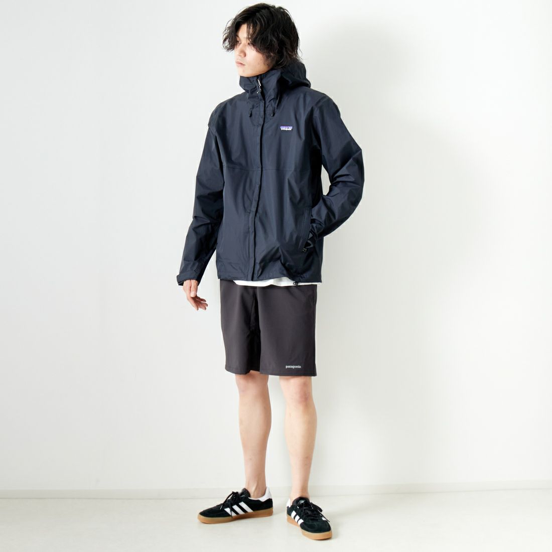 patagonia [パタゴニア] メンズ トレントシェル3L ジャケット [85241] BLK &&モデル身長：182cm 着用サイズ：M&&