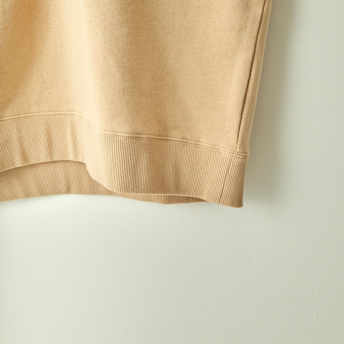 THE FOX [ザフォックス] 別注 ワンポイントロゴ ハーフジップスウェット [PN23F012-JF] SAND