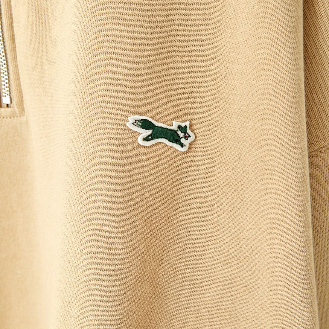 THE FOX [ザフォックス] 別注 ワンポイントロゴ ハーフジップスウェット [PN23F012-JF] SAND