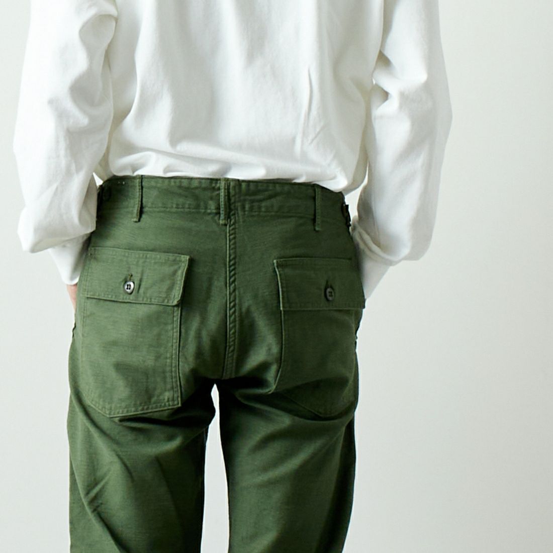 orSlow [オアスロウ] スリムフィット ファティーグパンツ [01-5032] 16 GREEN