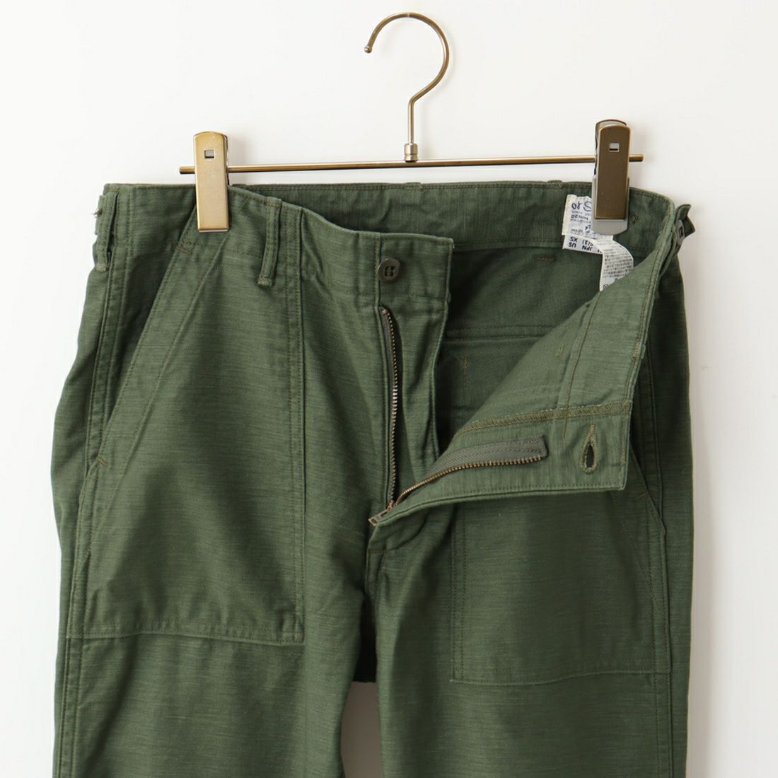 orSlow [オアスロウ] スリムフィット ファティーグパンツ [01-5032] 16 GREEN