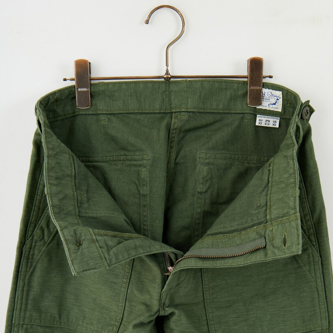 orSlow [オアスロウ] スリムフィット ファティーグパンツ [01-5032] 16 GREEN