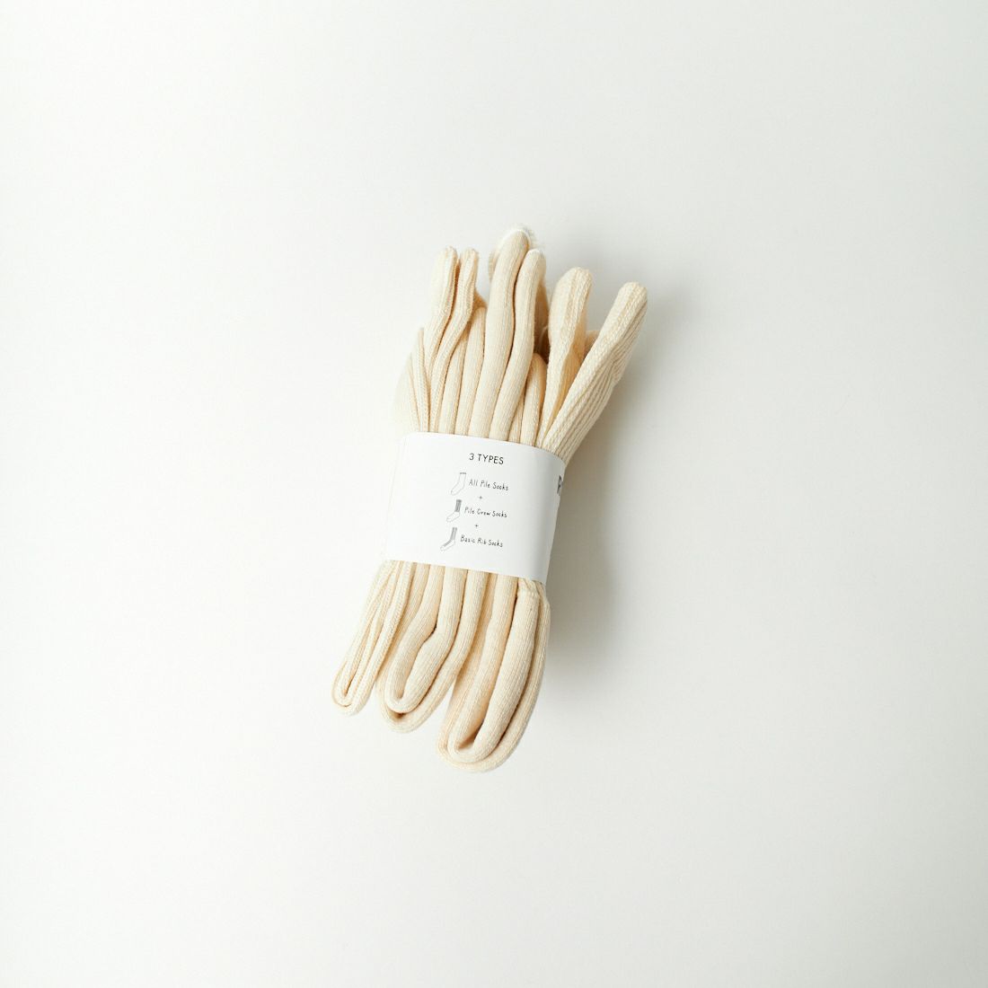 ROTOTO [ロトト] オーガニックコットンソックス [R1123] ECRU
