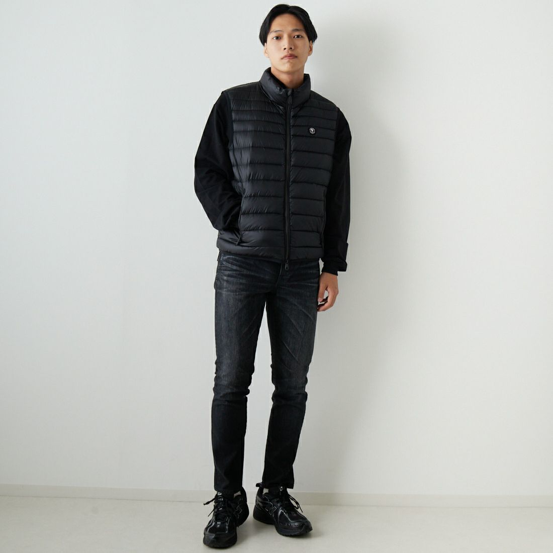 YANUK [ヤヌーク] テーパード PHILIP2/フィリップ2 [57233004] OBK &&モデル身長：179cm 着用サイズ：29&&