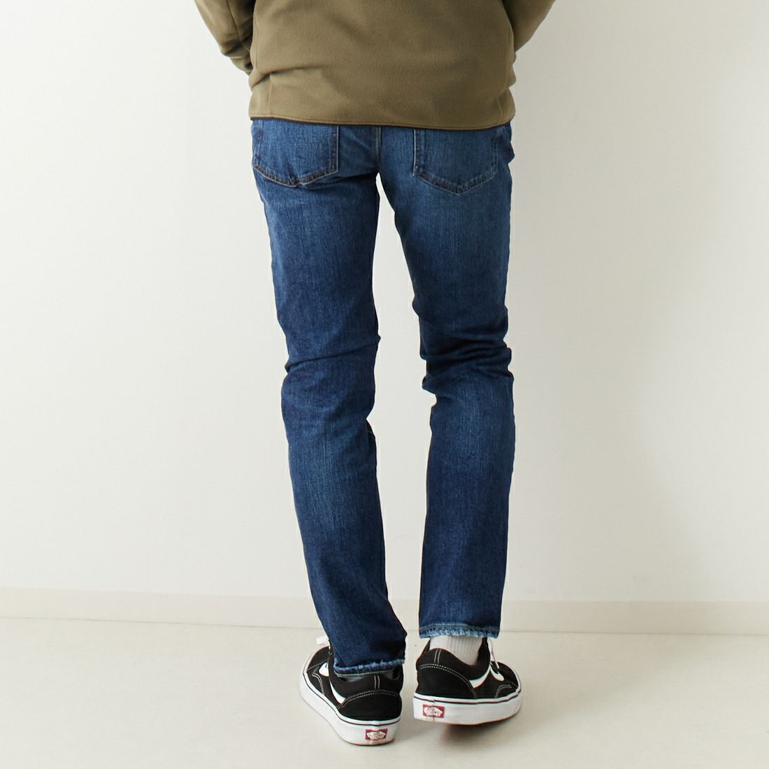 RED CARD TOKYO [レッドカード トーキョー] Rhythm スリムテーパードデニム [71786301VDK] K-VINT DK &&モデル身長：169cm 着用サイズ：28&&