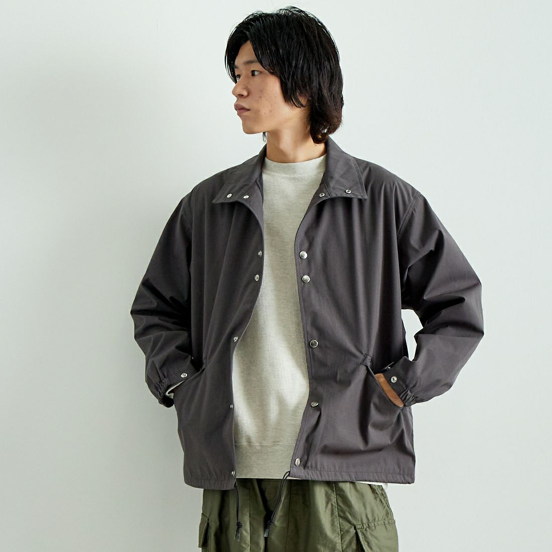 THE NORTH FACE PURPLE LABEL [ザ ノースフェイス パープルレーベル] 65/35 フィールドジャケット [NP2353N] AH ASPHALT &&モデル身長：182cm 着用サイズ：M&&