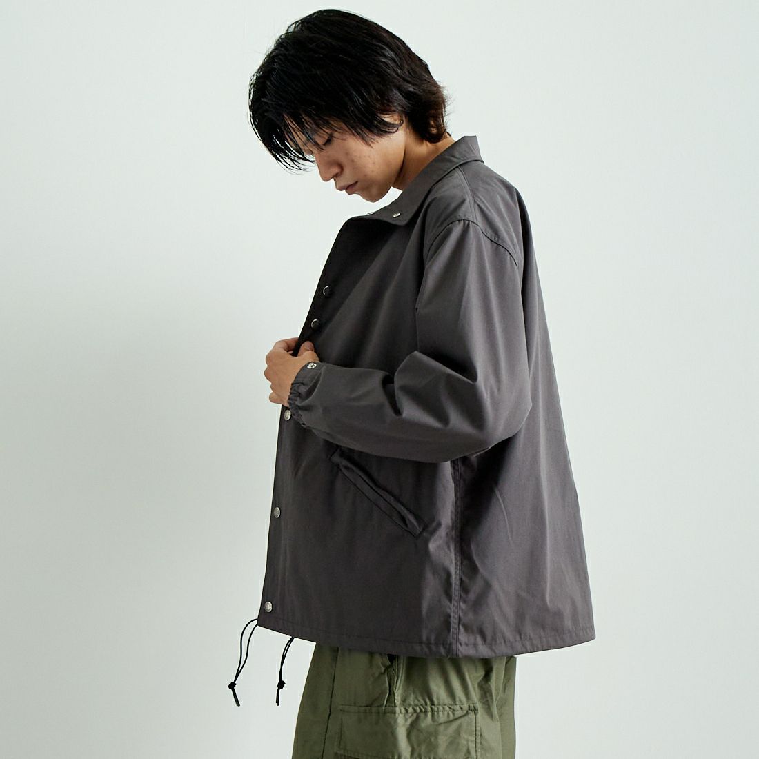 THE NORTH FACE PURPLE LABEL [ザ ノースフェイス パープルレーベル] 65/35 フィールドジャケット [NP2353N] AH ASPHALT &&モデル身長：182cm 着用サイズ：M&&