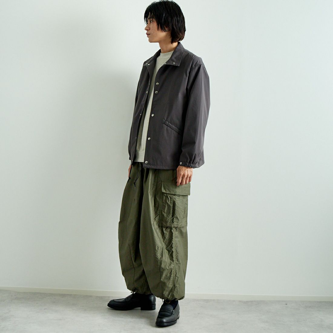 THE NORTH FACE PURPLE LABEL [ザ ノースフェイス パープルレーベル] 65/35 フィールドジャケット [NP2353N] AH ASPHALT &&モデル身長：182cm 着用サイズ：M&&