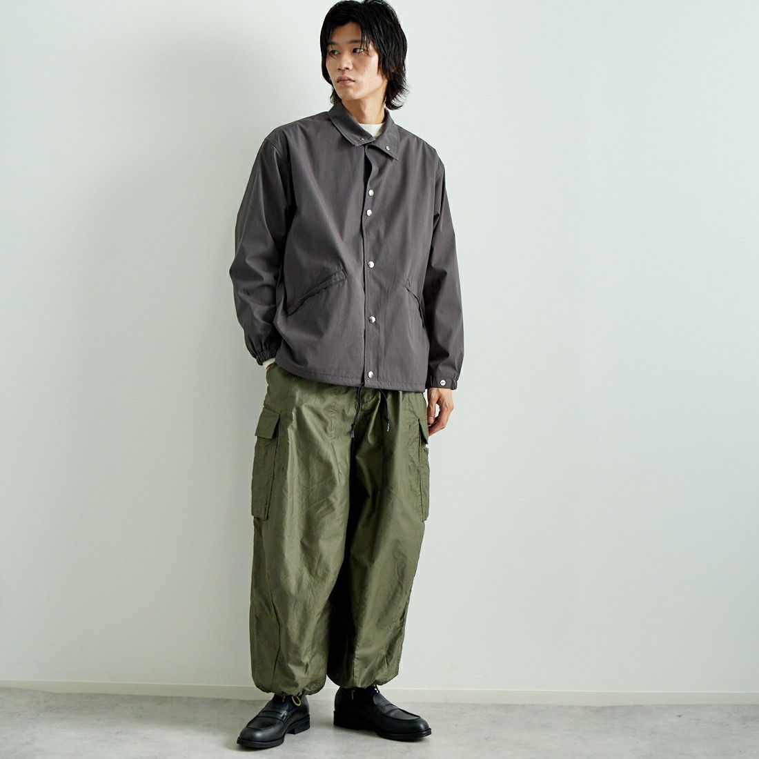 THE NORTH FACE PURPLE LABEL [ザ ノースフェイス パープルレーベル] 65/35 フィールドジャケット [NP2353N] AH ASPHALT &&モデル身長：182cm 着用サイズ：M&&