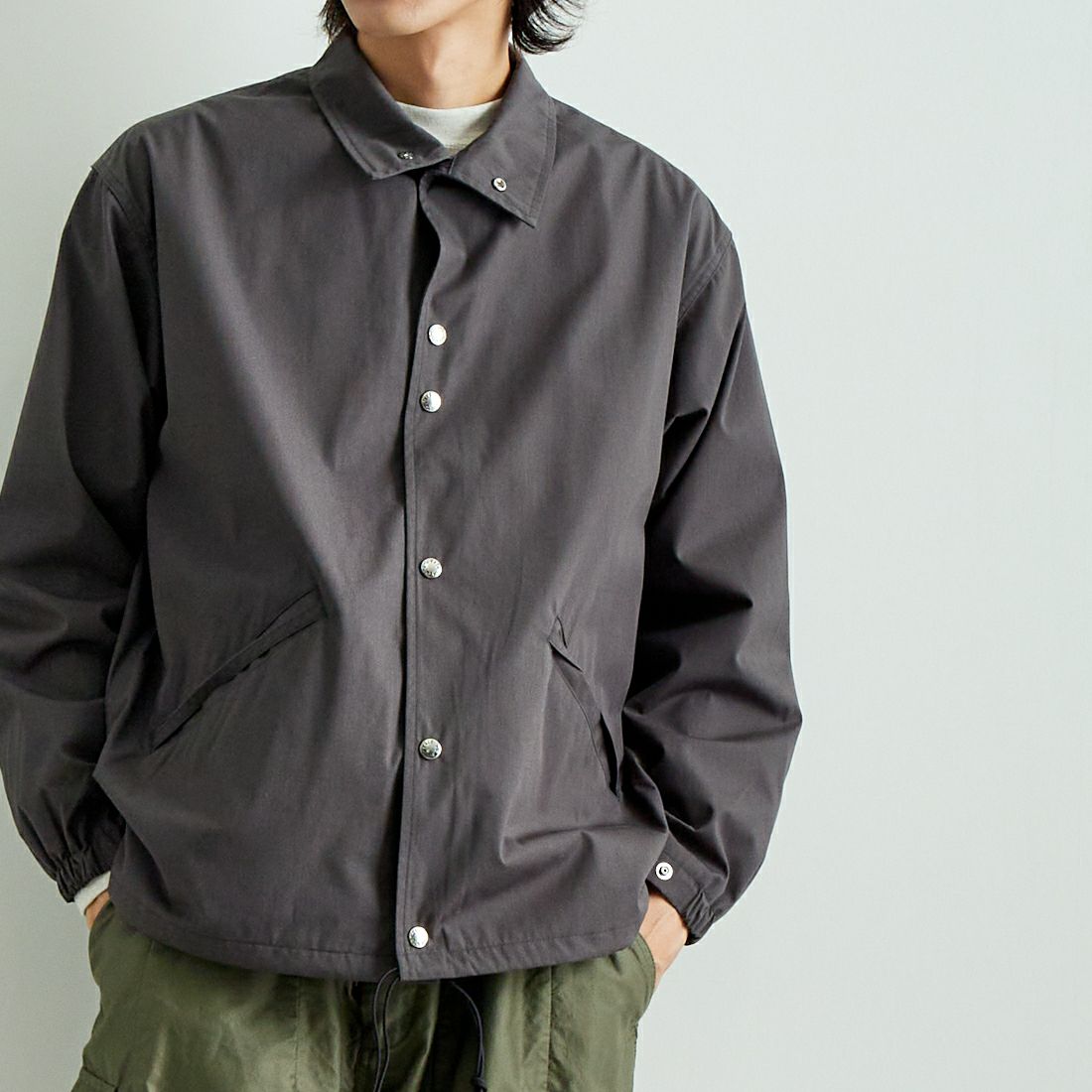 THE NORTH FACE PURPLE LABEL [ザ ノースフェイス パープルレーベル] 65/35 フィールドジャケット [NP2353N] AH ASPHALT &&モデル身長：182cm 着用サイズ：M&&