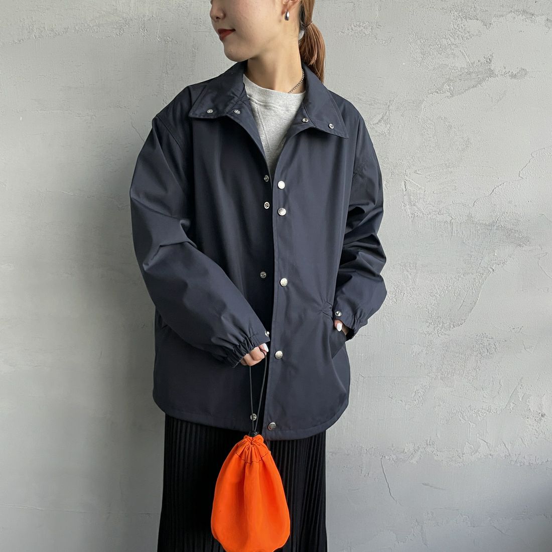 THE NORTH FACE PURPLE LABEL [ザ ノースフェイス パープルレーベル] 65/35 フィールドジャケット [NP2353N] DN DK NAVY&&モデル身長：156cm　着用サイズ：F&&