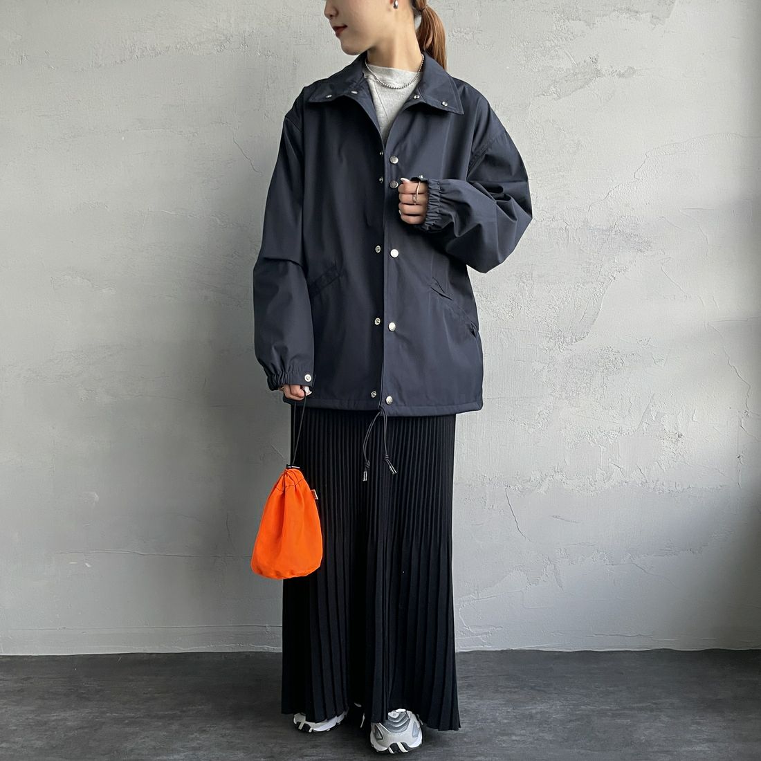 THE NORTH FACE PURPLE LABEL [ザ ノースフェイス パープルレーベル] 65/35 フィールドジャケット [NP2353N] DN DK NAVY&&モデル身長：156cm　着用サイズ：F&&