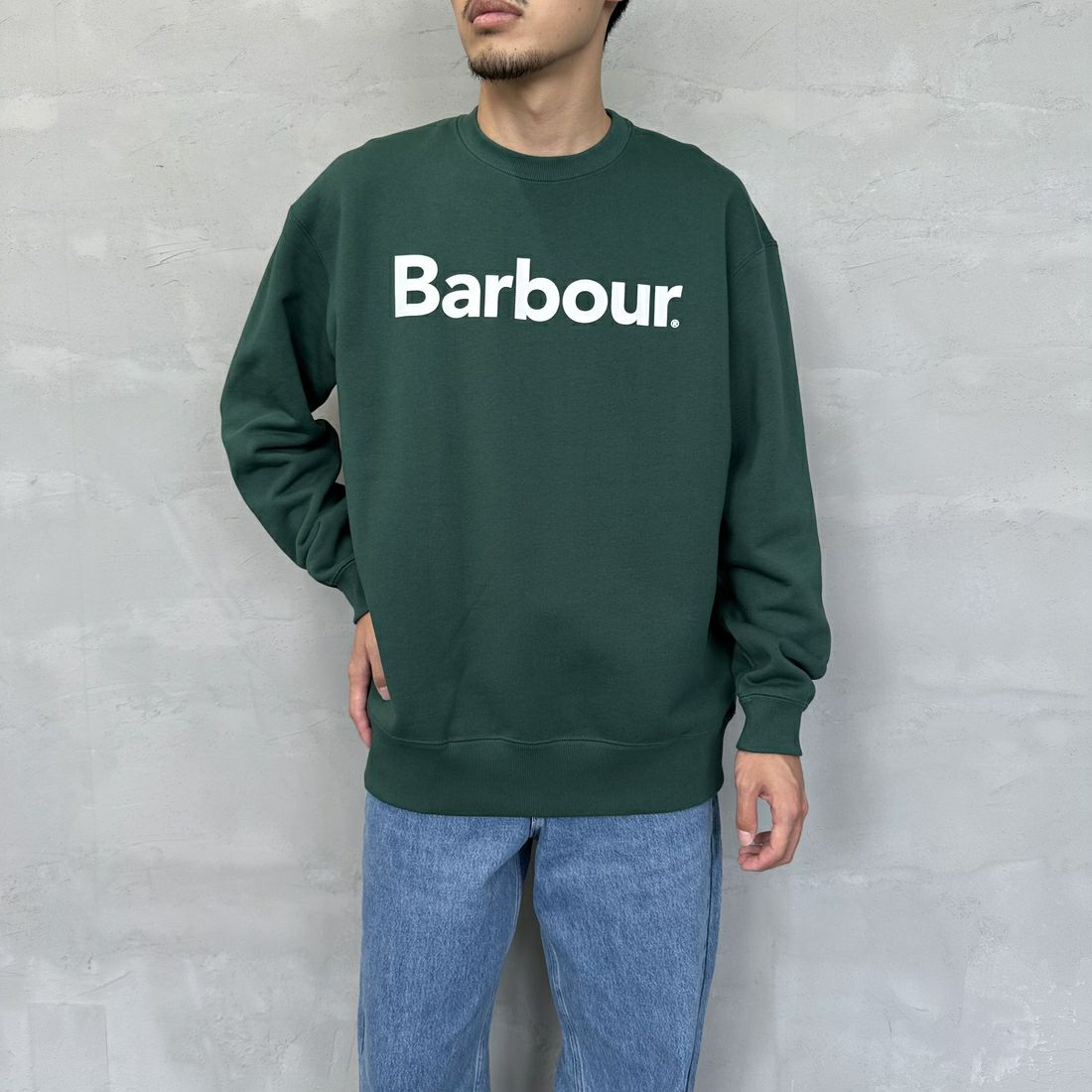 Barbour [バブアー] クルーネックロゴスウェット [231MOLG001]