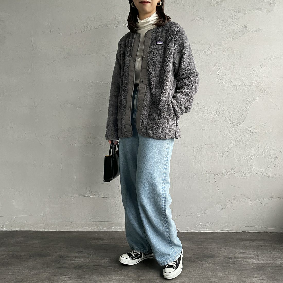 patagonia [パタゴニア] キッズ ロス ガトス カーディガン [65440] FGE &&モデル身長：163cm 着用サイズ：KID-XXL&&