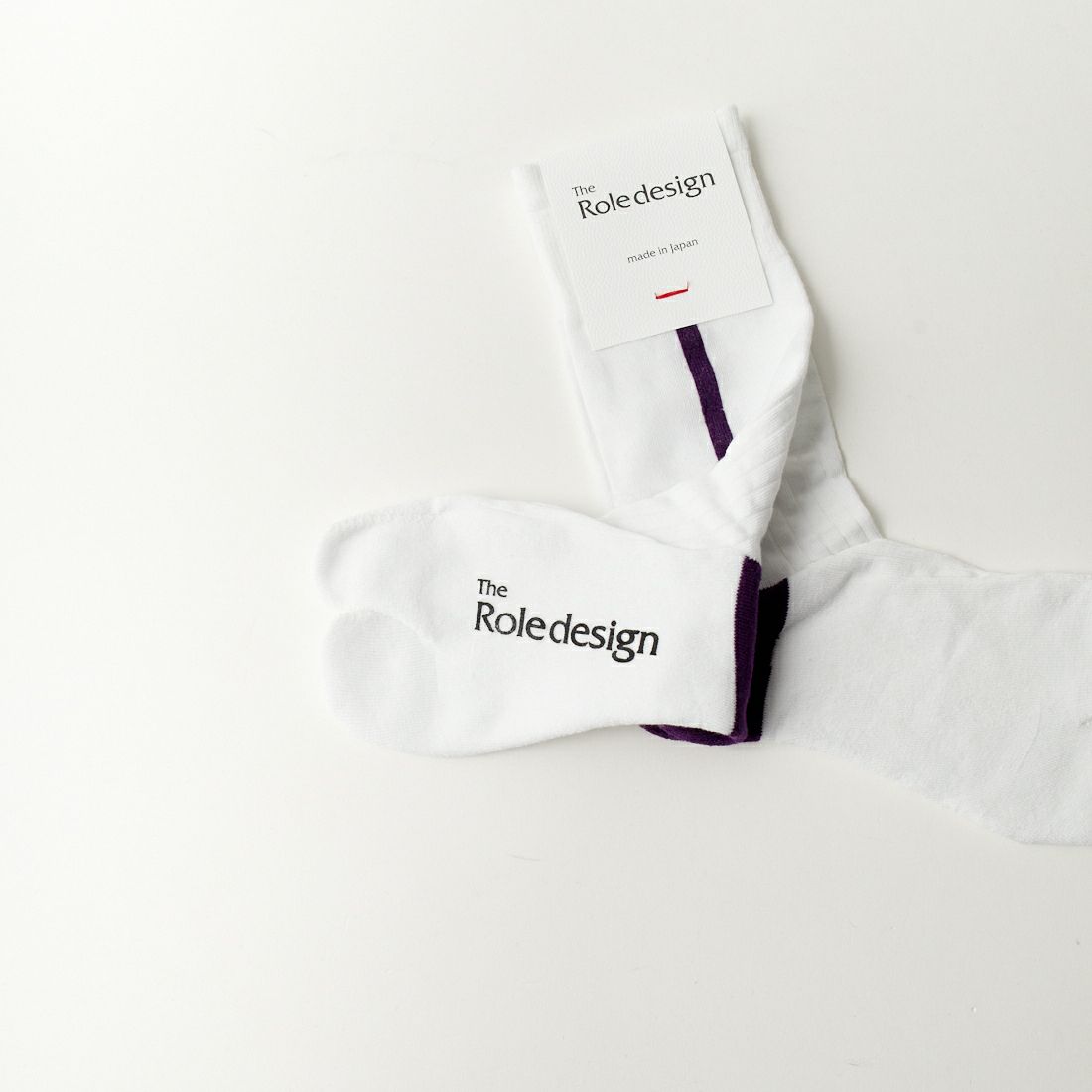 The Role design [ザ ロールデザイン] サイドラインソックス [RLD-666-239012] WHITE