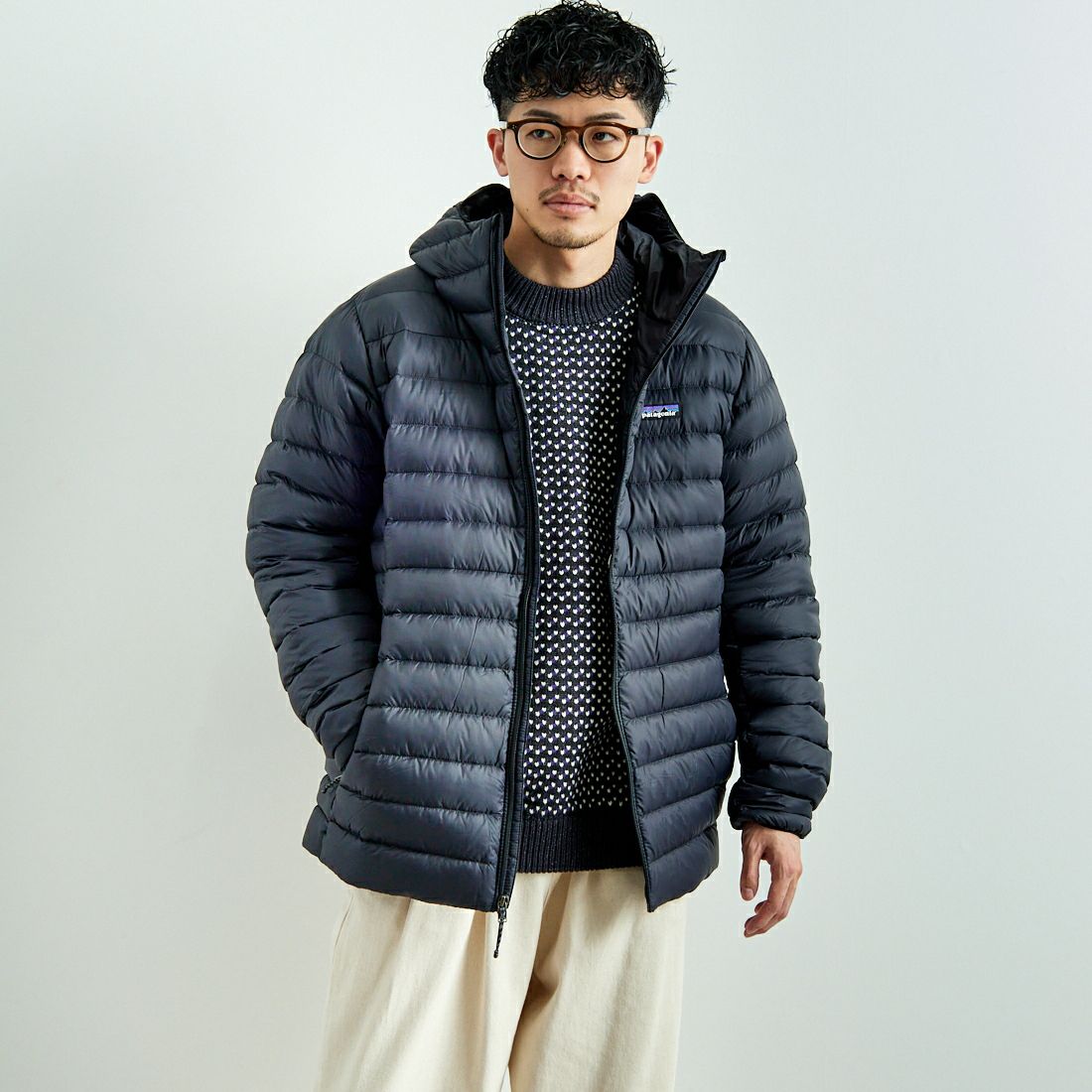 BLK&&モデル身長：168cm 着用サイズ：L&&