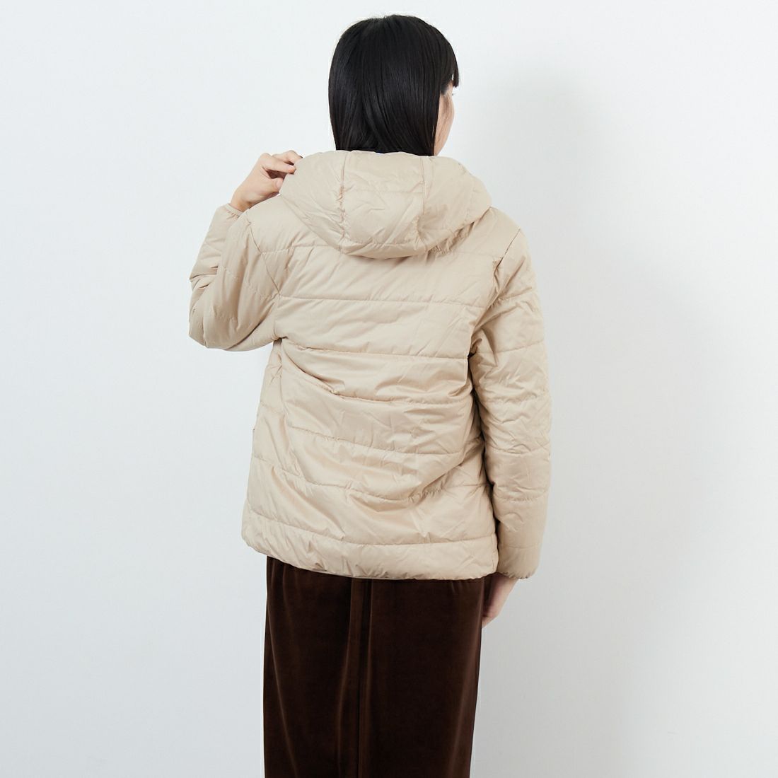 patagonia [パタゴニア] リバーシブル レディ フレディ フーディ [68095] ORTN &&モデル身長：162cm 着用サイズ：KID-XL&&