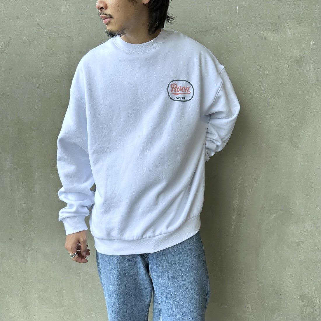 RVCA [ルーカ] PANTERO バックプリント クルーネックスウェット [BD042-152]