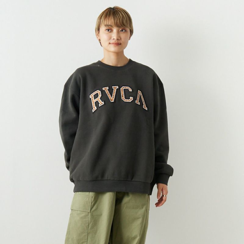 RVCA [ルーカ] アーチロゴ クルーネックスウェットシャツ [BD044