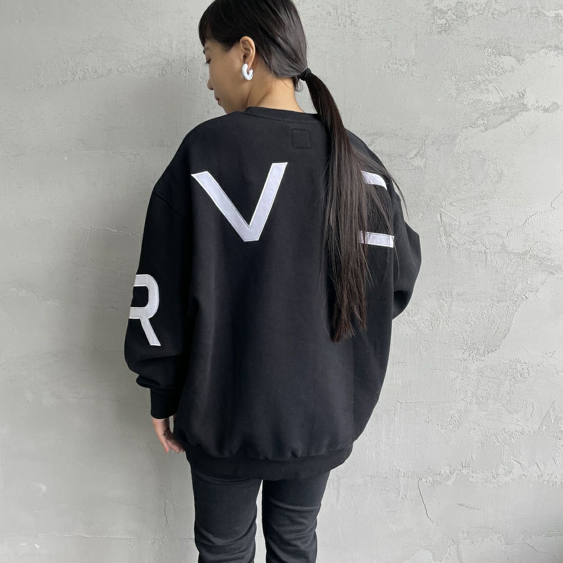 人気を誇る ルーカ XL FAKE RVCA クルー スウェット オーバーサイズ