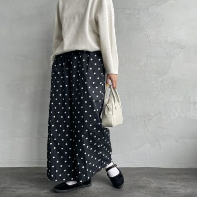 soil [ソイル] 40S POPLIN DOT PRINT ワイドイージーパンツ [NSL22536