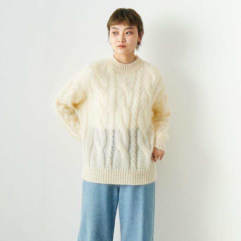 TICCA [ティッカ] モヘアケーブルプルオーバー [TBCA-441]｜ジーンズファクトリー公式通販サイト - JEANS FACTORY  Online Shop