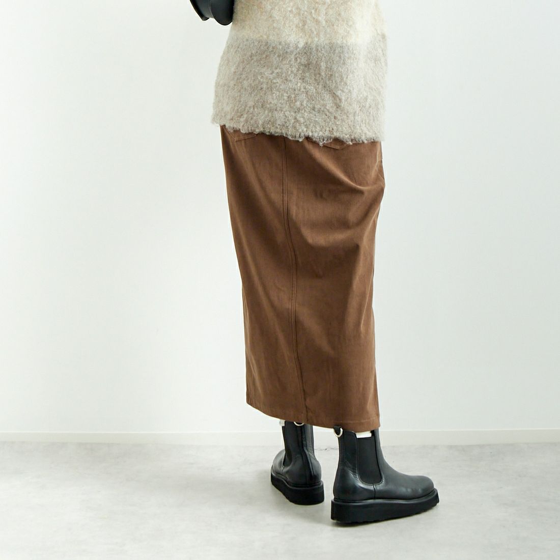 Jeans Factory Clothes [ジーンズファクトリークローズ] コーデュロイベイカースカート [IWJF-02] 38 ﾓｶ &&モデル身長：167cm 着用サイズ：40&&