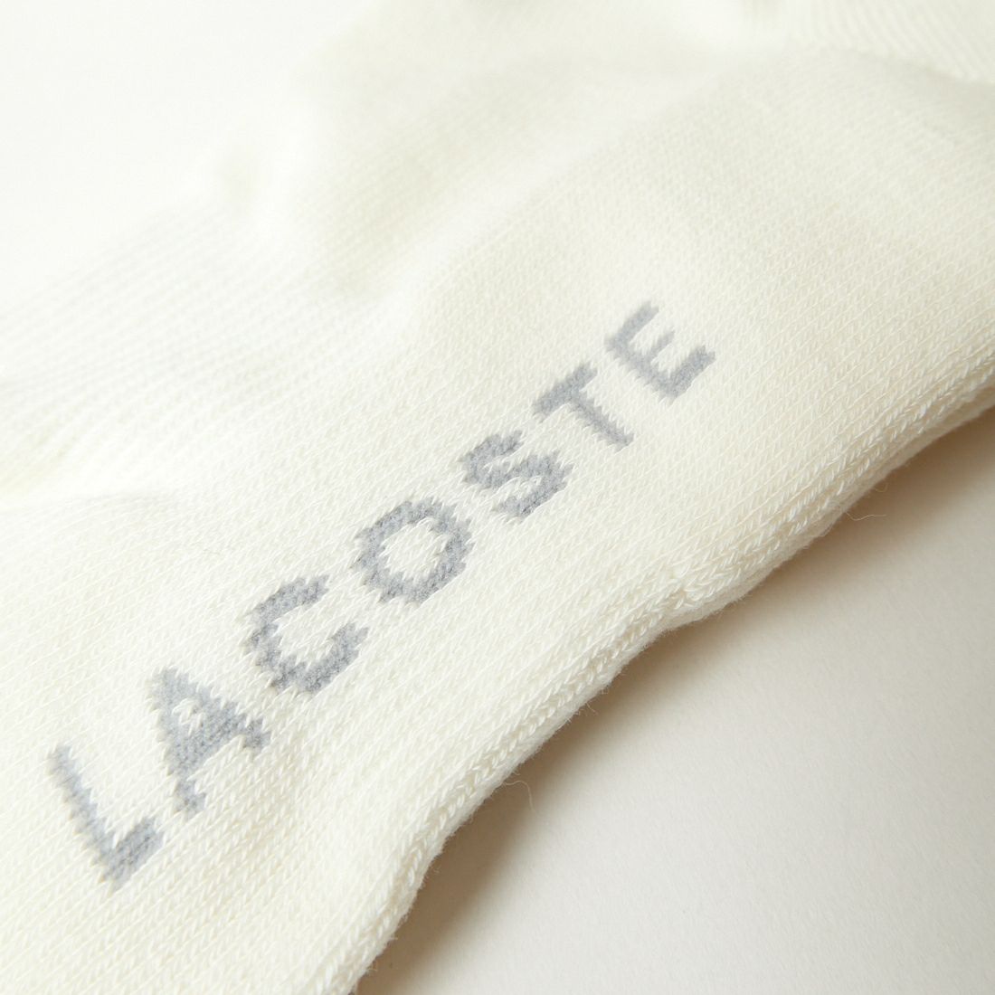 LACOSTE [ラコステ] 足底ロゴパイルソックス [RAM919] 025 BLANC