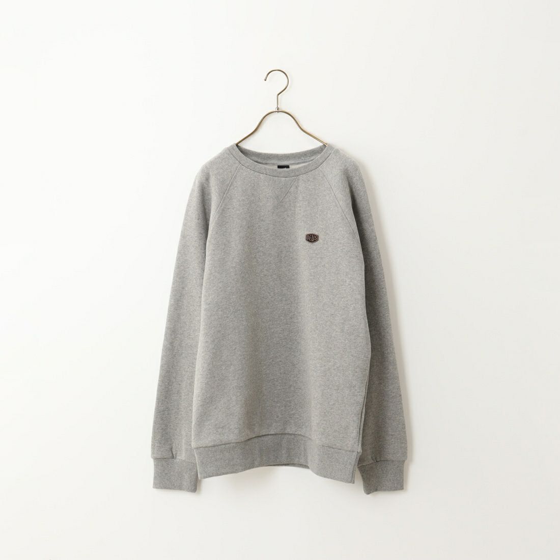 DEUS EX MACHINA [デウス エクス マキナ] SHIELDロゴ クルーネックスウェット [DMF208878] GREY MARLE
