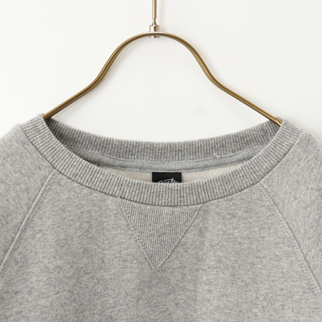 DEUS EX MACHINA [デウス エクス マキナ] SHIELDロゴ クルーネックスウェット [DMF208878] GREY MARLE