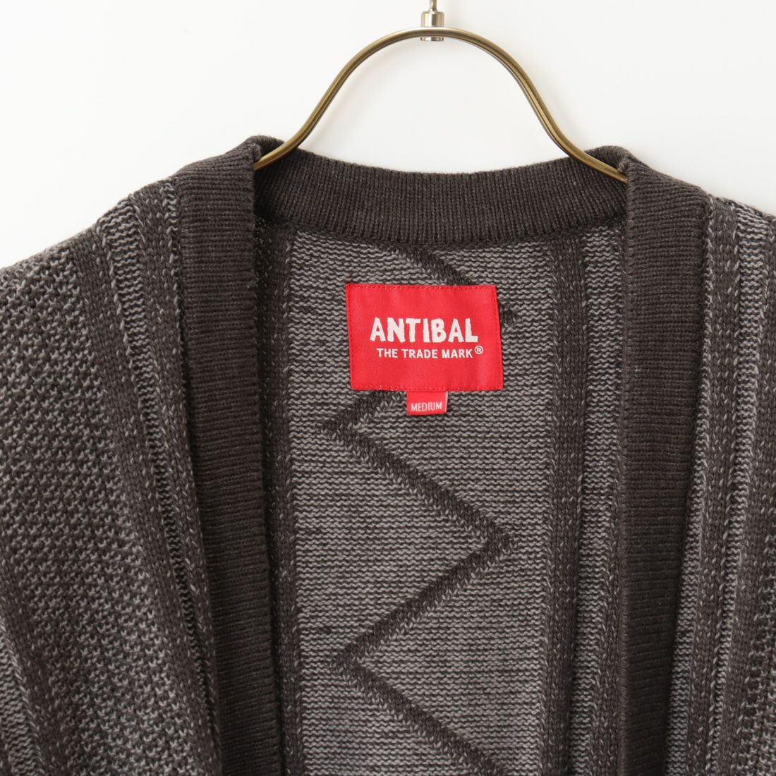 AntiBal [アンティバル] コットンアクリルニットボタンレス