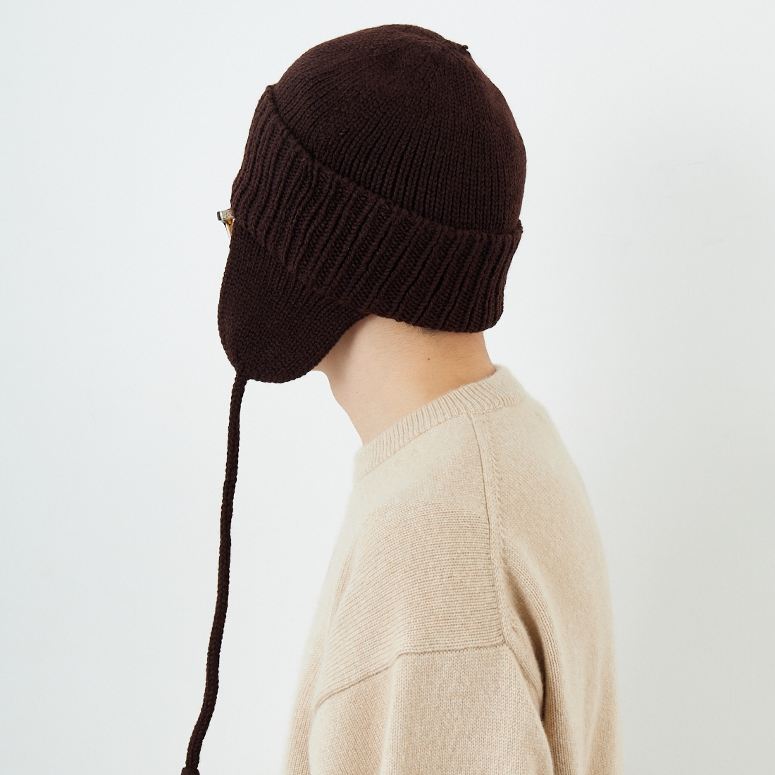 RACAL [ラカル] 耳当て付きニットキャップ [RL-21-1179] BROWN